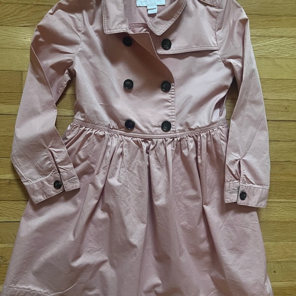 Burberry Light Pink Double-Breasted Kids Dress 6y - Picture 5 of 6